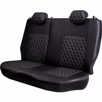 9 999 р. Комплект чехлов для сидений (7 мест Илана+Орегон) ТУРИН ст РОМБ Lord Autofashion  Nissan Qashqai +2  1 (2008-2014) J10 дорестайлинг, J10 рестайлинг (черный, вставка черная+серая, строчка серая)  с доставкой в г. Воронеж. Увеличить фотографию 8