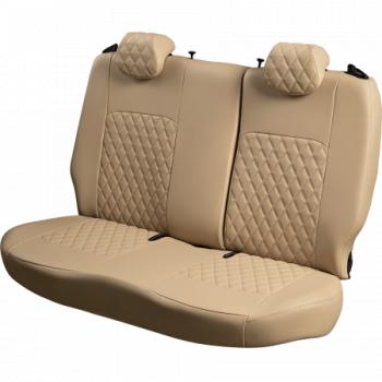 10 849 р. Комплект чехлов для сидений (ЦЗС Илана+Орегон) ТУРИН ст РОМБ Lord Autofashion  Лада нива 4х4  2121 (2019-2021) Урбан (бежевый, вставка бежевая, строчка бежевая)  с доставкой в г. Воронеж. Увеличить фотографию 3