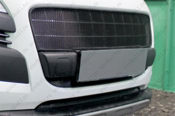 2 349 р. Защита радиатора (низ) Стрелка11 Стандарт Peugeot 3008 дорестайлинг (2009-2013) (черная)  с доставкой в г. Воронеж. Увеличить фотографию 3