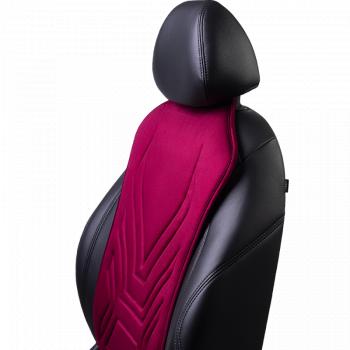 2 579 р. Накидка на сиденье (1 место Афины) ЛЮКС ст АЛЬБИОН Lord Autofashion   (бордовый, строчка бордовая)  с доставкой в г. Воронеж. Увеличить фотографию 7