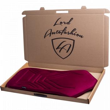 2 579 р. Накидка на сиденье (1 место Афины) ЛЮКС ст АЛЬБИОН Lord Autofashion   (бордовый, строчка бордовая)  с доставкой в г. Воронеж. Увеличить фотографию 10