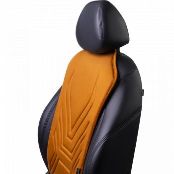 2 579 р. Накидка на сиденье (1 место Афины) ЛЮКС ст АЛЬБИОН Lord Autofashion   (бронза, строчка светло-коричневая)  с доставкой в г. Воронеж. Увеличить фотографию 3