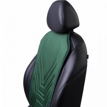 2 579 р. Накидка на сиденье (1 место Афины) ЛЮКС ст АЛЬБИОН Lord Autofashion   (зеленый, строчка темно-зеленая)  с доставкой в г. Воронеж. Увеличить фотографию 8