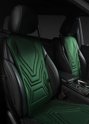 2 579 р. Накидка на сиденье (1 место Афины) ЛЮКС ст АЛЬБИОН Lord Autofashion   (зеленый, строчка темно-зеленая)  с доставкой в г. Воронеж. Увеличить фотографию 10