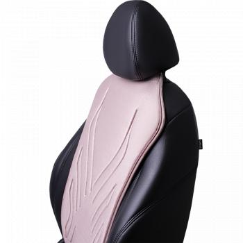 2 579 р. Накидка на сиденье (1 место Афины) ЛЮКС ст АЛЬБИОН Lord Autofashion   (розовый, строчка розовая)  с доставкой в г. Воронеж. Увеличить фотографию 2