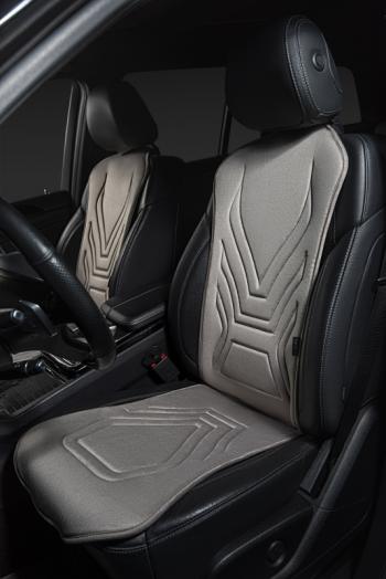 2 579 р. Накидка на сиденье (1 место Афины) ЛЮКС ст АЛЬБИОН Lord Autofashion   (серый, строчка серая)  с доставкой в г. Воронеж. Увеличить фотографию 7