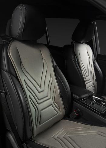 2 579 р. Накидка на сиденье (1 место Афины) ЛЮКС ст АЛЬБИОН Lord Autofashion   (серый, строчка серая)  с доставкой в г. Воронеж. Увеличить фотографию 9