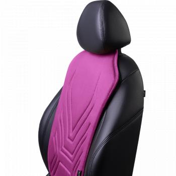 2 579 р. Накидка на сиденье (1 место Афины) ЛЮКС ст АЛЬБИОН Lord Autofashion   (фуксия, строчка темно-лиловая)  с доставкой в г. Воронеж. Увеличить фотографию 3
