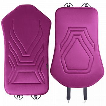 2 579 р. Накидка на сиденье (1 место Афины) ЛЮКС ст АЛЬБИОН Lord Autofashion   (фуксия, строчка темно-лиловая)  с доставкой в г. Воронеж. Увеличить фотографию 4