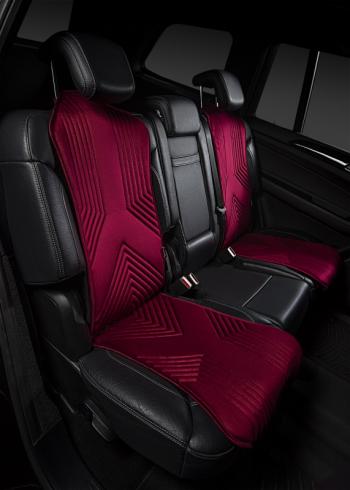 3 299 р. Накидка на сиденье (1 место Афины) ЛЮКС ст ВАН ВЭЙ Lord Autofashion   (бордовый, строчка бордовая)  с доставкой в г. Воронеж. Увеличить фотографию 6
