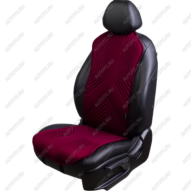 3 299 р. Накидка на сиденье (1 место Афины) ЛЮКС ст ВАН ВЭЙ Lord Autofashion   (бордовый, строчка бордовая)  с доставкой в г. Воронеж