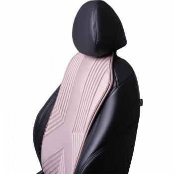 2 579 р. Накидка на сиденье (1 место Афины) ЛЮКС ст ВАН ВЭЙ Lord Autofashion   (розовый, строчка бежевая)  с доставкой в г. Воронеж. Увеличить фотографию 9
