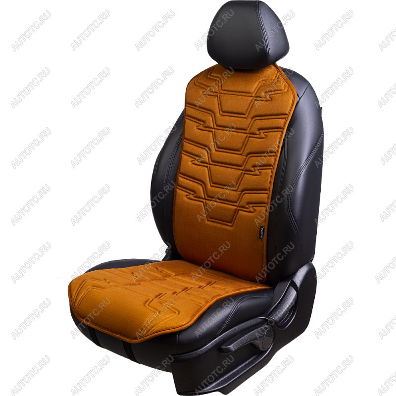 2 579 р. Накидка на сиденье (1 место Афины) ЛЮКС ст ФОРТ Lord Autofashion   (бронза, строчка светло-коричневая)  с доставкой в г. Воронеж