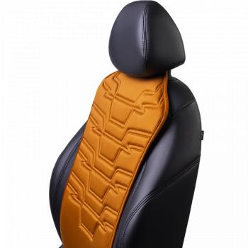 2 579 р. Накидка на сиденье (1 место Афины) ЛЮКС ст ФОРТ Lord Autofashion   (бронза, строчка светло-коричневая)  с доставкой в г. Воронеж. Увеличить фотографию 8