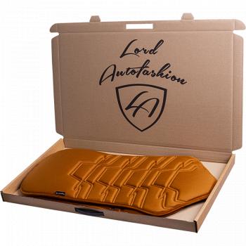 2 579 р. Накидка на сиденье (1 место Афины) ЛЮКС ст ФОРТ Lord Autofashion   (бронза, строчка светло-коричневая)  с доставкой в г. Воронеж. Увеличить фотографию 9