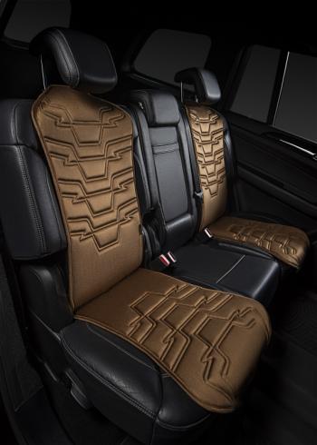 2 579 р. Накидка на сиденье (1 место Афины) ЛЮКС ст ФОРТ Lord Autofashion   (коричневый, строчка коричневая)  с доставкой в г. Воронеж. Увеличить фотографию 6