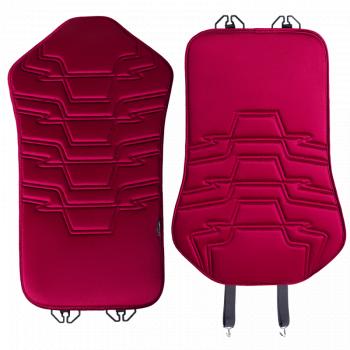2 579 р. Накидка на сиденье (1 место Афины) ЛЮКС ст ФОРТ Lord Autofashion   (красный, строчка темно-красная)  с доставкой в г. Воронеж. Увеличить фотографию 11