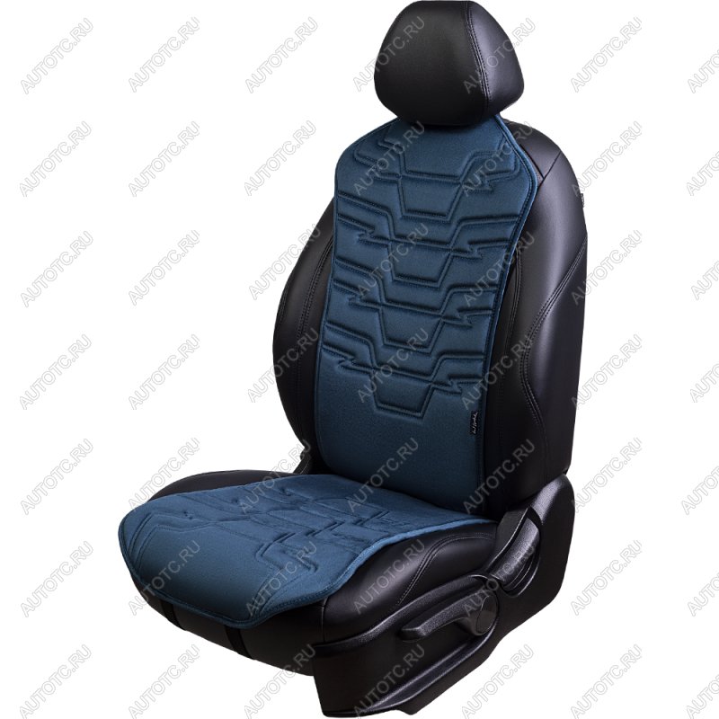 2 579 р. Накидка на сиденье (1 место Афины) ЛЮКС ст ФОРТ Lord Autofashion   (мурена, строчка серо-голубая)  с доставкой в г. Воронеж