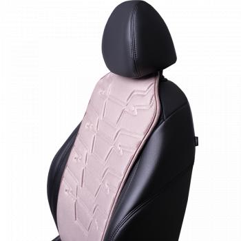 2 579 р. Накидка на сиденье (1 место Афины) ЛЮКС ст ФОРТ Lord Autofashion   (розовый, строчка розовая)  с доставкой в г. Воронеж. Увеличить фотографию 6
