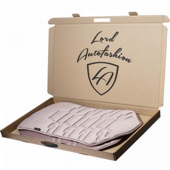 2 579 р. Накидка на сиденье (1 место Афины) ЛЮКС ст ФОРТ Lord Autofashion   (розовый, строчка розовая)  с доставкой в г. Воронеж. Увеличить фотографию 8