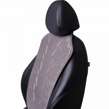2 579 р. Накидка на сиденье (1 место Афины) ЛЮКС ст ФОРТ Lord Autofashion   (серый, строчка серая)  с доставкой в г. Воронеж. Увеличить фотографию 8