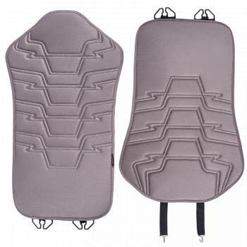2 579 р. Накидка на сиденье (1 место Афины) ЛЮКС ст ФОРТ Lord Autofashion   (серый, строчка серая)  с доставкой в г. Воронеж. Увеличить фотографию 9