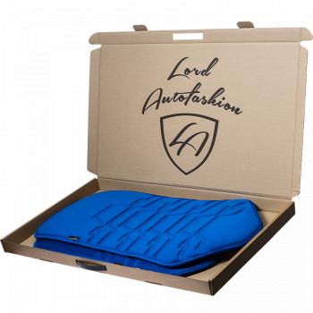 2 579 р. Накидка на сиденье (1 место Афины) ЛЮКС ст ФОРТ Lord Autofashion   (синий, строчка темно-синяя)  с доставкой в г. Воронеж. Увеличить фотографию 8