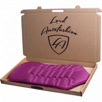 2 579 р. Накидка на сиденье (1 место Афины) ЛЮКС ст ФОРТ Lord Autofashion   (фуксия, строчка темно-лиловая)  с доставкой в г. Воронеж. Увеличить фотографию 3