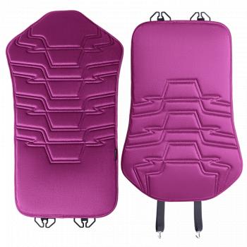 2 579 р. Накидка на сиденье (1 место Афины) ЛЮКС ст ФОРТ Lord Autofashion   (фуксия, строчка темно-лиловая)  с доставкой в г. Воронеж. Увеличить фотографию 4
