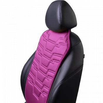 2 579 р. Накидка на сиденье (1 место Афины) ЛЮКС ст ФОРТ Lord Autofashion   (фуксия, строчка темно-лиловая)  с доставкой в г. Воронеж. Увеличить фотографию 2