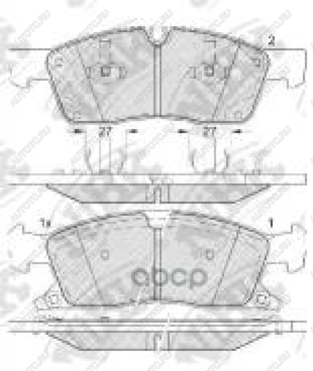 4 999 р. Колодки тормозные передние (4шт.) NIBK Jeep Grand Cherokee WK2 2-ой рестайлинг (2017-2022)  с доставкой в г. Воронеж