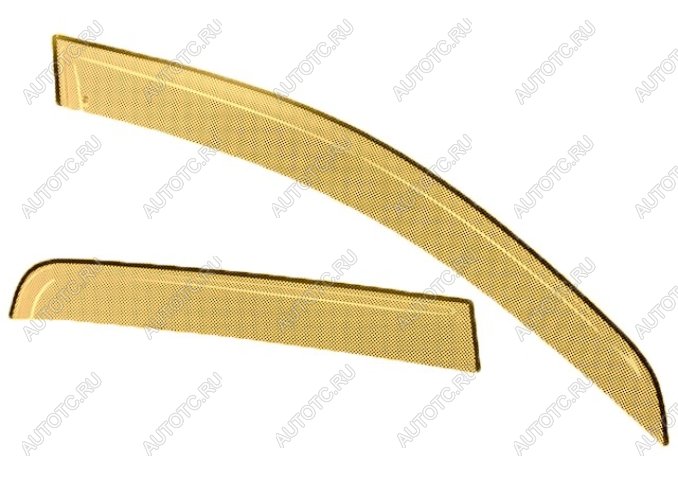 2 299 р. Дефлектора окон CA-Plastic  Mitsubishi L200  4 (2006-2014)  дорестайлинг (серия Шелкография золото, без хром. молдинга , крепление только на скотч )  с доставкой в г. Воронеж