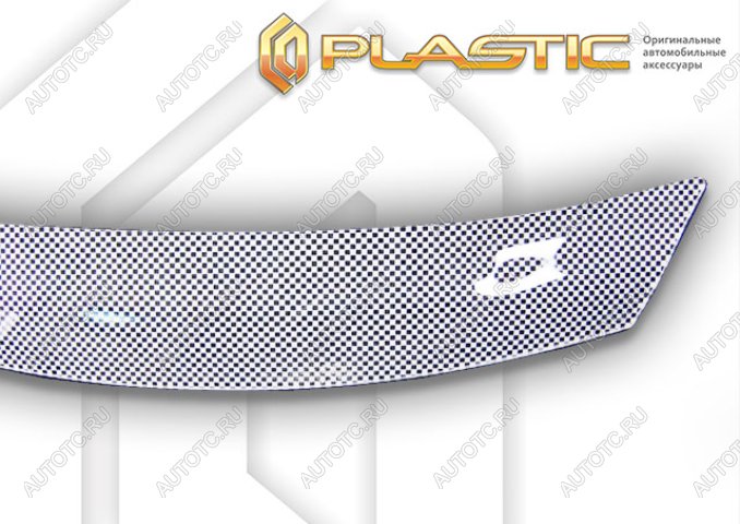 2 599 р. Дефлектор капота CA-Plastic (exclusive)  Haval H6  B01 (2020-2024) (Шелкография белая)  с доставкой в г. Воронеж