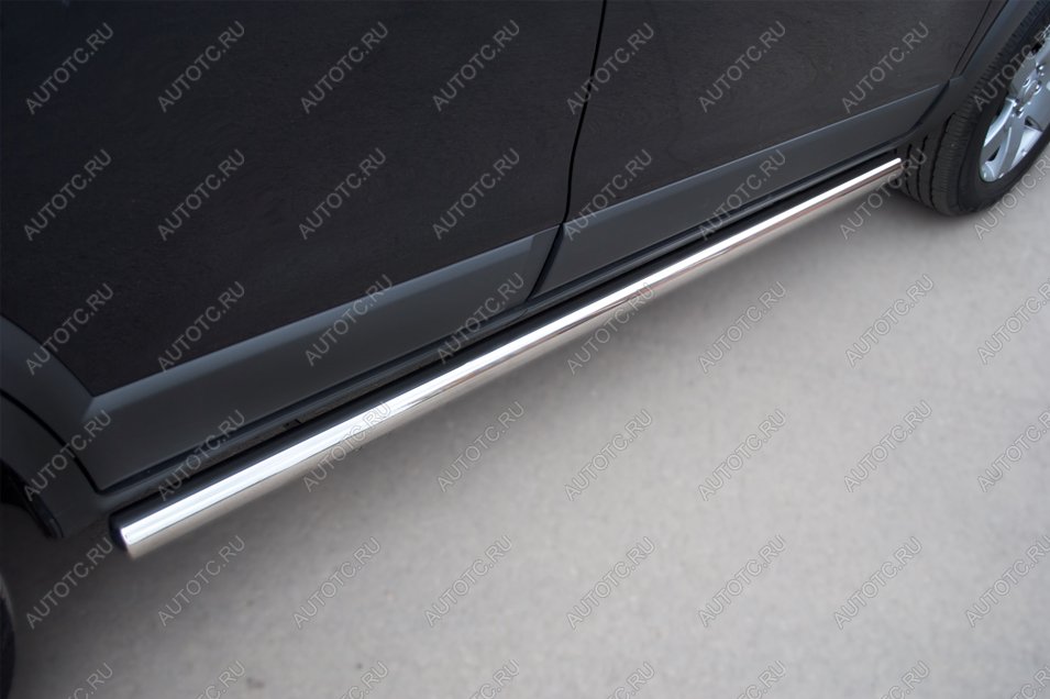 19 999 р. Пороги труба SLITKOFF  Chevrolet Captiva (2011-2013) 1-ый рестайлинг (d57 мм)  с доставкой в г. Воронеж