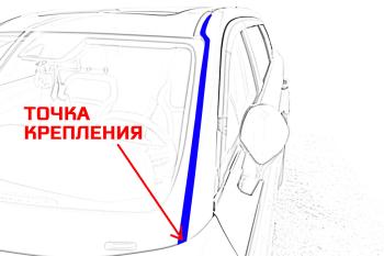 2 899 р. Водостоки (дефлектора) лобового стекла Стрелка 11 Премиум EXEED LX 1-ый рестайлинг (2021-2025) (Авто без бронепленки)  с доставкой в г. Воронеж. Увеличить фотографию 7