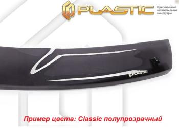  Дефлектор капота (Short Box) CA-Plastiс exclusive Dodge Ram 1500  4 DJ,DS (2008-2012) Crew Cab