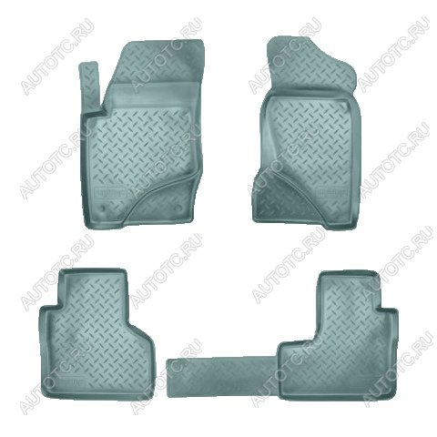 2 699 р. Коврики салонные Norplast Unidec  Chevrolet Nexia (2020-2022), Chevrolet Niva  2123 (2009-2020), Лада 2123 (Нива Шевроле) (2009-2021) (серый)  с доставкой в г. Воронеж