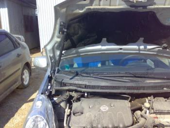 Упор капота ТехноМастер Nissan Note 1 E11 дорестайлинг (2004-2008)