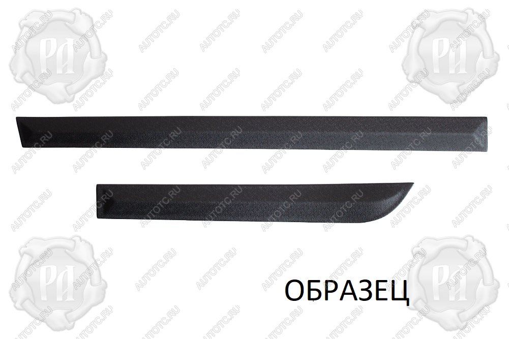 3 859 р. Молдинги на двери (узкие) Русская Артель Nissan Pathfinder R51 рестайлинг (2009-2014) (шагрень)  с доставкой в г. Воронеж