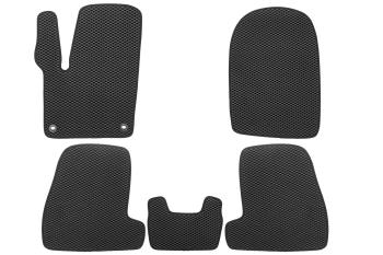 Коврики в салон EVA подходят для FORD Focus (III, IIIr) 2011-2019 (черная окантовка), 5шт.  Форд Фокус Klever eva.b.0501603222110k