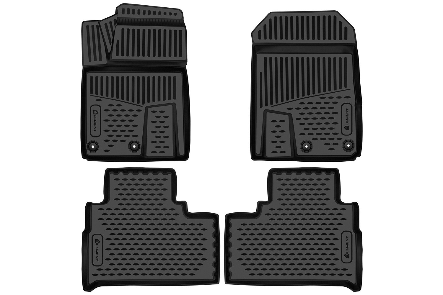 3 499 р. Коврики 3D в салон подходят для JETOUR T2 2023 - 4шт. (полиуретан)  Джитур Element element3dan0668210k  с доставкой в г. Воронеж