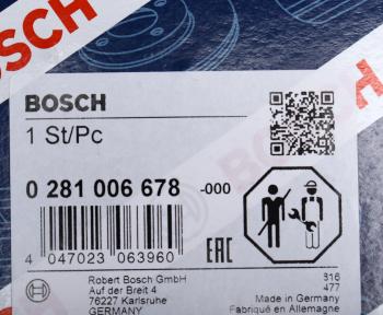 16 499 р. Датчик массового расхода воздуха KIA Carnival,Sorento BOSCH BOSCH 0281006678 BOSCH 0281006678  с доставкой в г. Воронеж. Увеличить фотографию 7