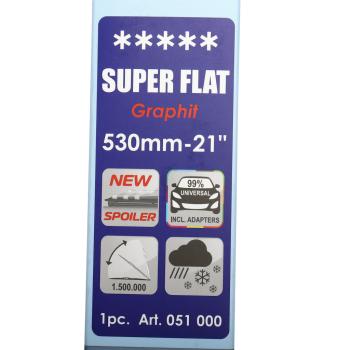 499 р. Щетка стеклоочистителя 530мм беcкаркасная (крепление крючок) Super Flat Graphit ALCA ALCA 051000  с доставкой в г. Воронеж. Увеличить фотографию 5