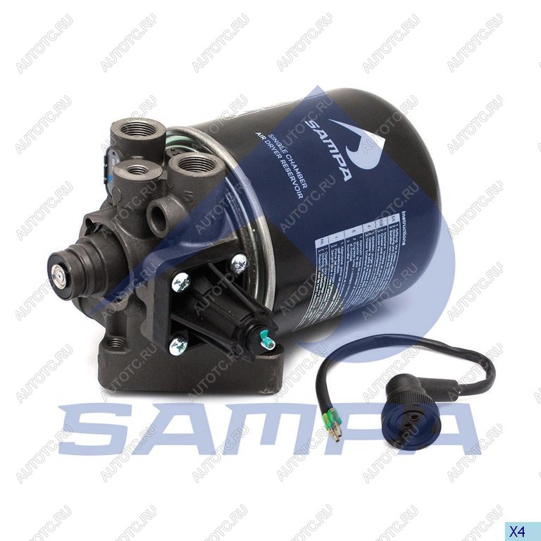 4 899 р. Осушитель воздуха DAF,IVECO,MAN,SCANIA (24V,8.1bar) SAMPA SAMPA 096.289-01  с доставкой в г. Воронеж