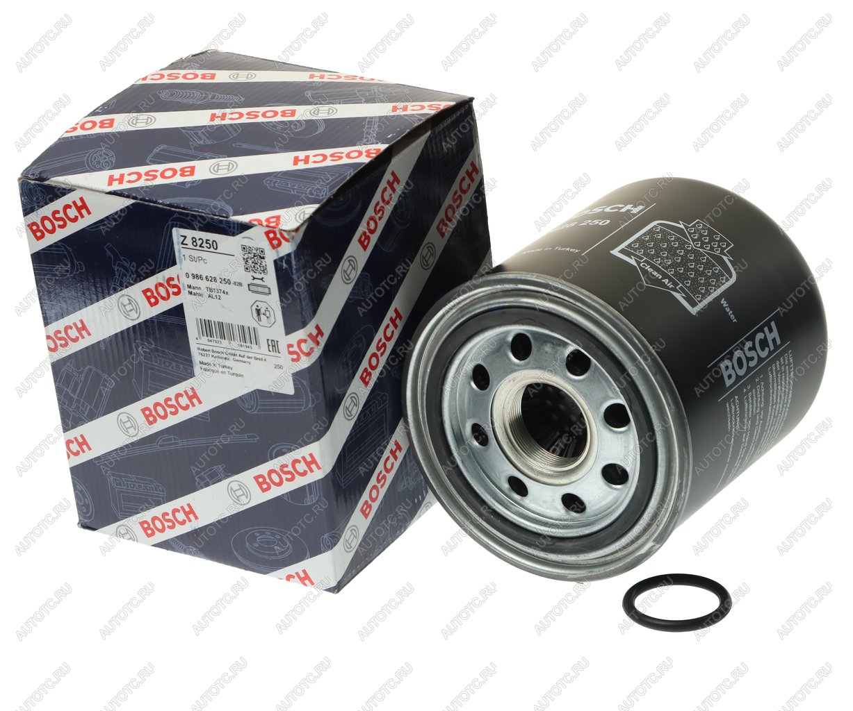 1 639 р. Фильтр-патрон MAN MERCEDES VOLVO IVECO осушителя воздуха BOSCH BOSCH 0986628250  с доставкой в г. Воронеж