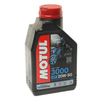 1 339 р. Масло моторное 3000 4T 20W50 мин.1л MOTUL MOTUL 107318  с доставкой в г. Воронеж. Увеличить фотографию 1