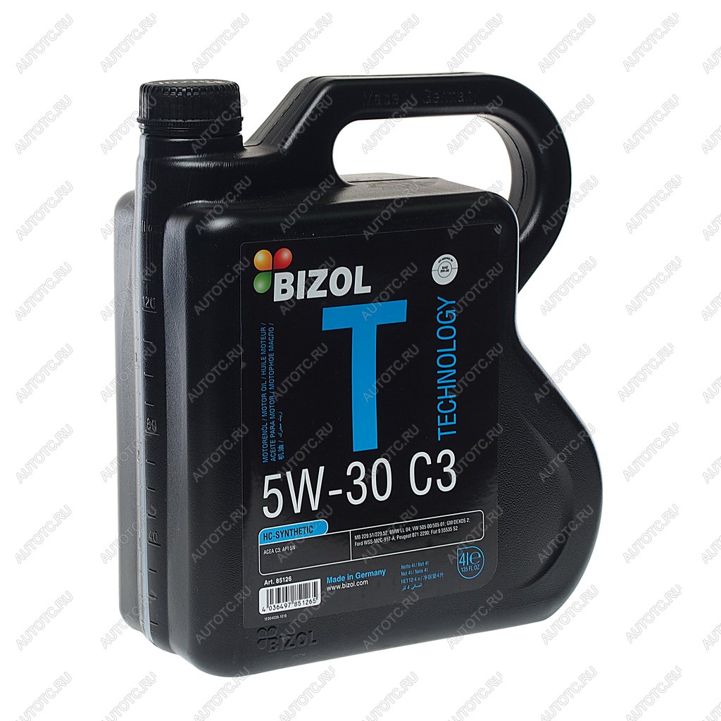 4 999 р. Масло моторное TECHNOLOGY 5W30 C3 синт.4л BIZOL BIZOL 85126  с доставкой в г. Воронеж