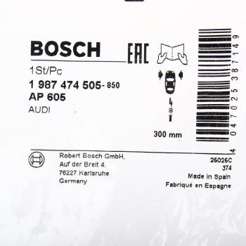 639 р. Датчик износа тормозных колодок AUDI A5,S5 (08-) BOSCH BOSCH 1987474505 BOSCH 1987474505  с доставкой в г. Воронеж. Увеличить фотографию 4