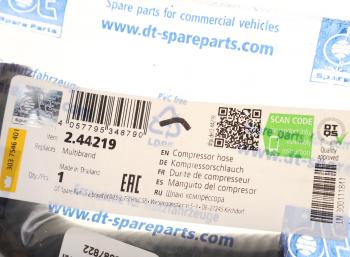 379 р. Патрубок VOLVO FH12 компрессора DT DT 2.44219  с доставкой в г. Воронеж. Увеличить фотографию 2