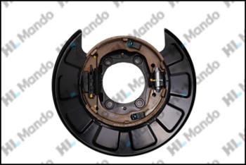 12 549 р. Щит тормоза HYUNDAI Santa Fe (05-) задний левый (с колодками) MANDO MANDO ex582502b000 MANDO ex582502b000  с доставкой в г. Воронеж. Увеличить фотографию 3